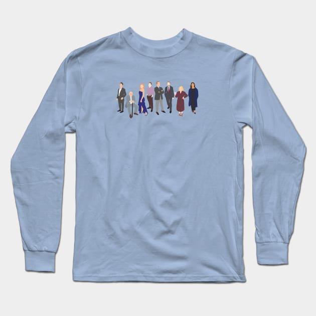 Succession Characters Long Sleeve T-Shirt by logoarts